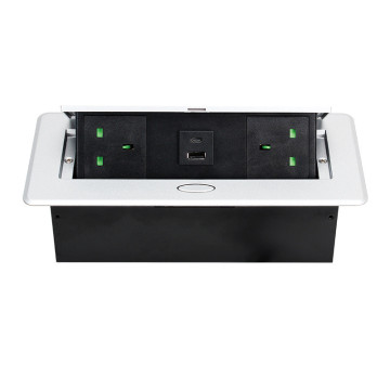 Factory Price UK Pop Up Socket with USB Charging Desk Socket