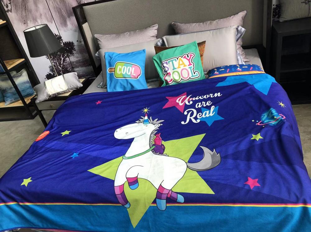 Parent-Child Soft Print Lightweight Comforter Cover sets