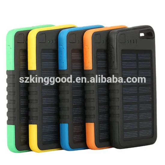 Solar charger Mobile Waterproof Solar Power Bank 5000mAh