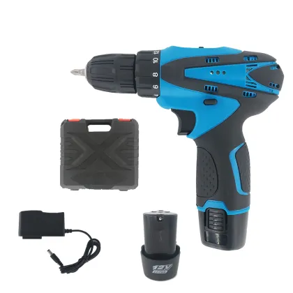 Cordless Power Drill Kit, double 12V Max Impact Hammer Drill Set w/ Lithium-Ion Battery, Fast Charger Cordless Drill/Driver