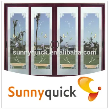 aluminium casement doors with grill design french door made in China