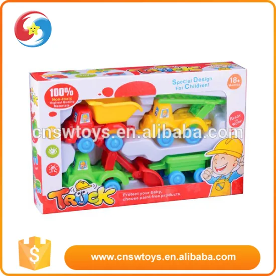 2015 Hot sale promotion cheap plastic kids 4 taxi cartoon truck toy