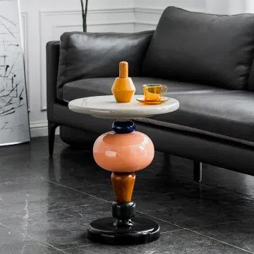 Unique removable fiberglass side table