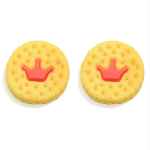 Mélanger Style Simulation Cookies Flatback Résine Cabochons Miniature Alimentaire Biscuit Pour Téléphone Cas Décoration DIY Cheveux Arcs Centre Scra