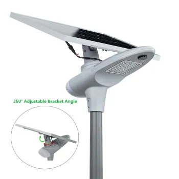 High-Power Solar LED Street Light with Motion Sensor, Semi-Integrated Aluminum Design and IP65 Waterproof Rating for Outdoor Use