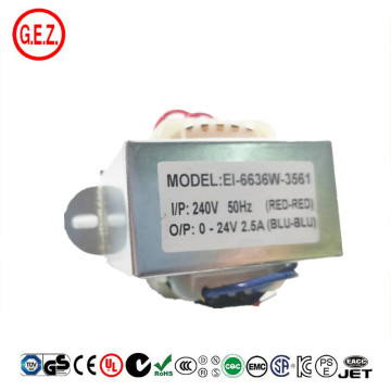 220v 24v Single Phaseva Transformer EI-66 Power Transformer