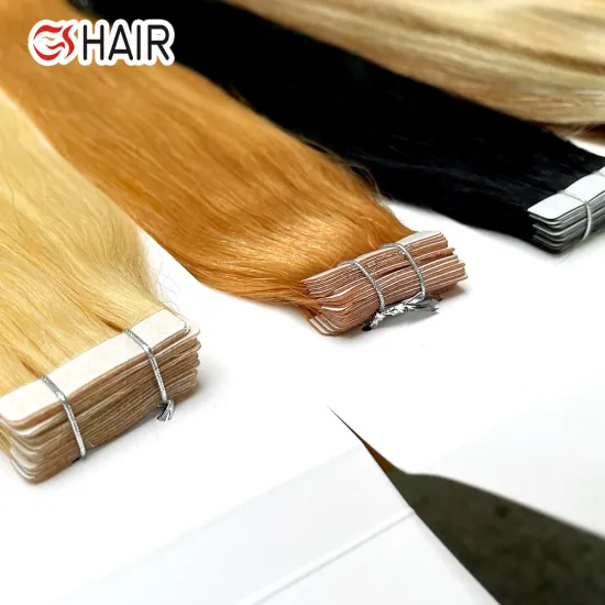 Wholesale Russian Invisible Remy Double Drawn Tape In Hair Extensions 100% Human Hair Ombre
