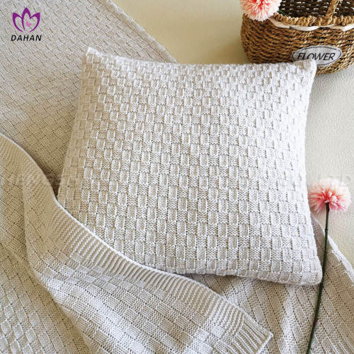 China 100% Acrylic knit blanket pillowcase Manufactory