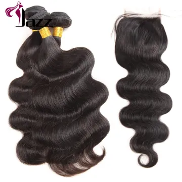 Wholesale Best Quality Brazilian Hair Frontal Bundle ,Body Wave Bundles 4 Bundles With Closure
