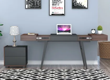 Modern Office School Table Home Furniture Wooden Desktop Study Desk Children Table Make Up Table Bedroom Dresser With drawer