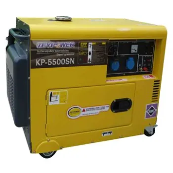 6kVA Portable Silent Diesel Generator Set, 50/60Hz Rated Frequency