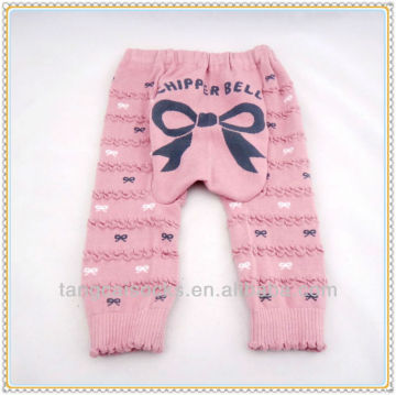 Bow Tie Jacquard Pink Color Busha Baby PP Pants