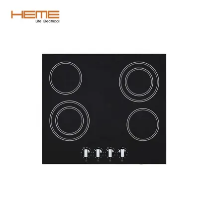 CE CB Approved 4 Burner Electric Hob with Vitro Ceramic Glass Cooktop