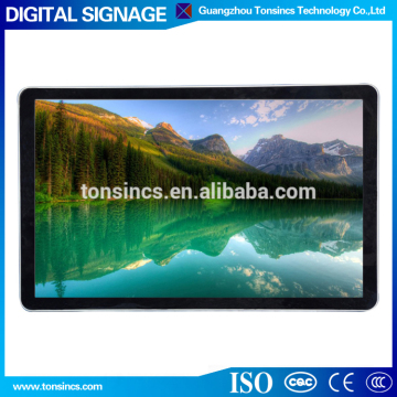 22 inch LED computer monitor wall mounted digital signage kiosk with split screen