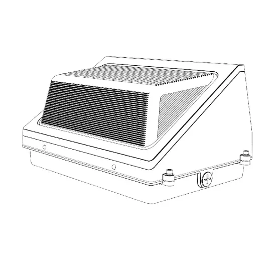 AC277-480V Half Cutoff 100W Wall Packs Light