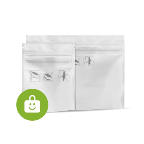 Food packaging bag with seal