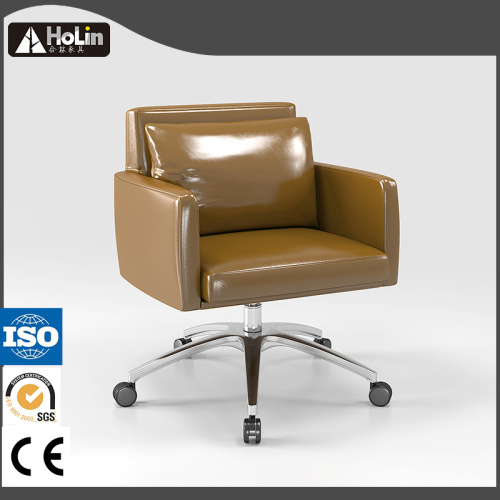 Computer Swivel Chair Home Office Swivel PU Leather Armchair Manufactory