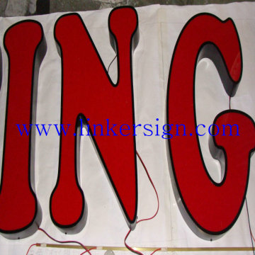 acrylic frontlit led channel advertising letter
