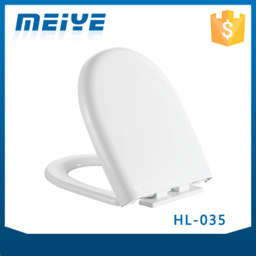 HL-035 MEIYE PP 420*214*62mm Round Soft-closing Toilet Seat Cover Ramp Down Toilet Lid