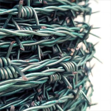 Green PVC Coated Barbed Wire
