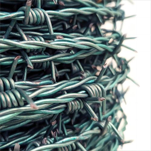 Green PVC Coated Barbed Wire