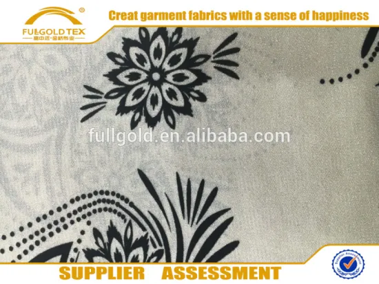 2016 Hot sale high quality customized Flocking 100% polyester chiffon fabric                        
                                                                                Supplier's Choice