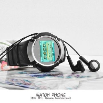 Real-time Gps Monitoring Wrist Watch Phone Touch Screen , Quad-band Phone