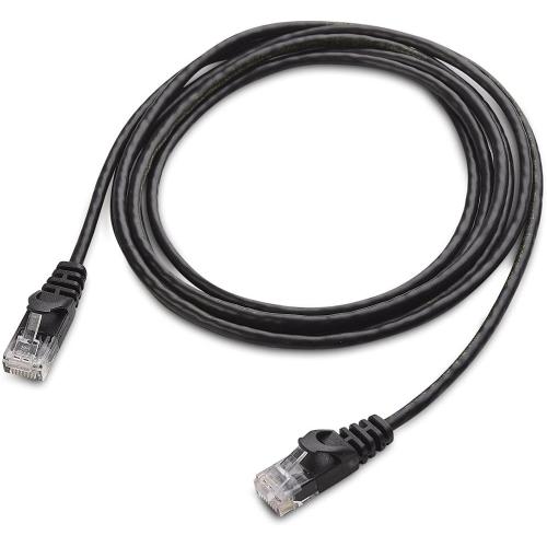 Snagless Cat6 Ultradünnes Ethernetkabel in Schwarz