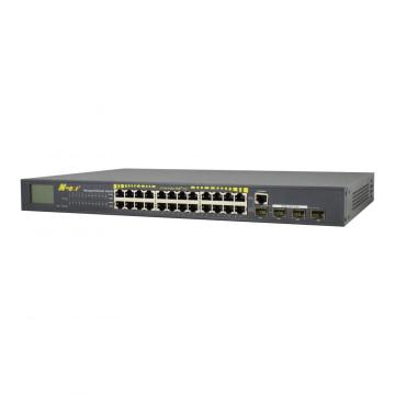 Beheerde Gigabit Ethernet LCD PoE-schakelaar
