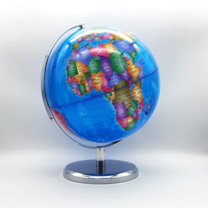 Affordable Unique Design Blue World Globes - 25cm