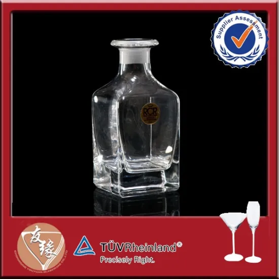 Gorgeous clear custom made glass perfume bottles with stopper