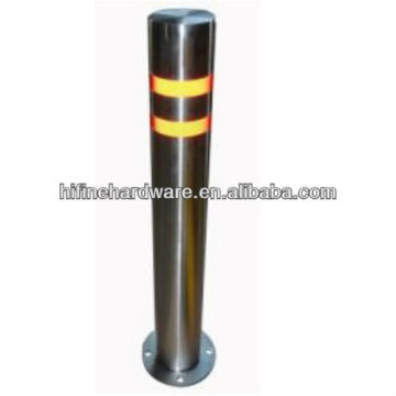 Stainless steel parking bollard for road lot