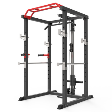 Top Selling Home Fitness: Multi-Function Power Cage Squat Rack and Weight Training Smith Machine Gym Equipment