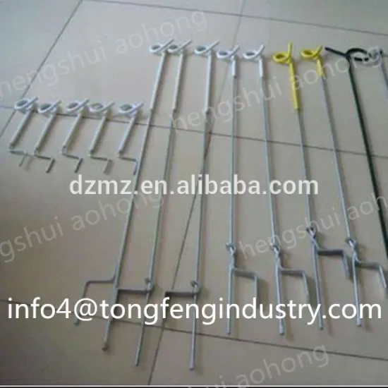 Electric fence portable pigtail post