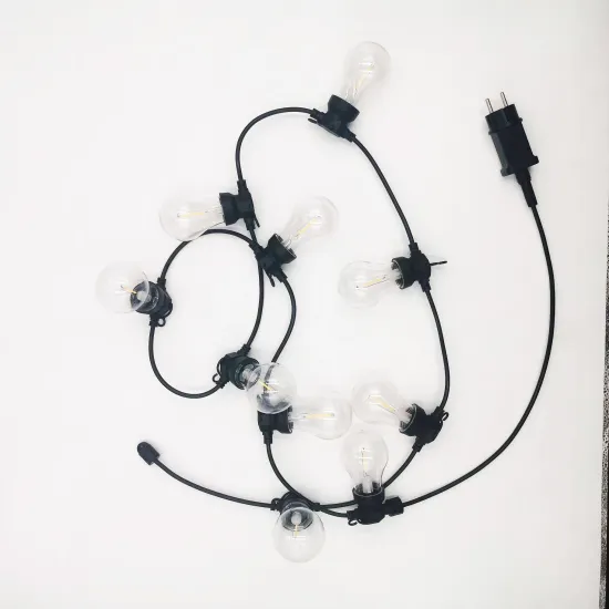 Outdoor Garden String Light - A60 LED Fixed Suspended E27 Waterproof Filament Bulb for Patio and Party