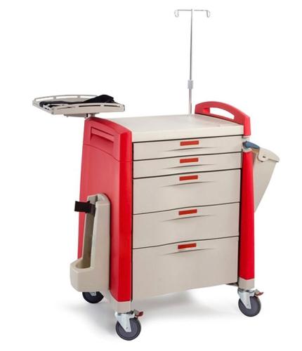 Rotary tray ABS anesthesia cart