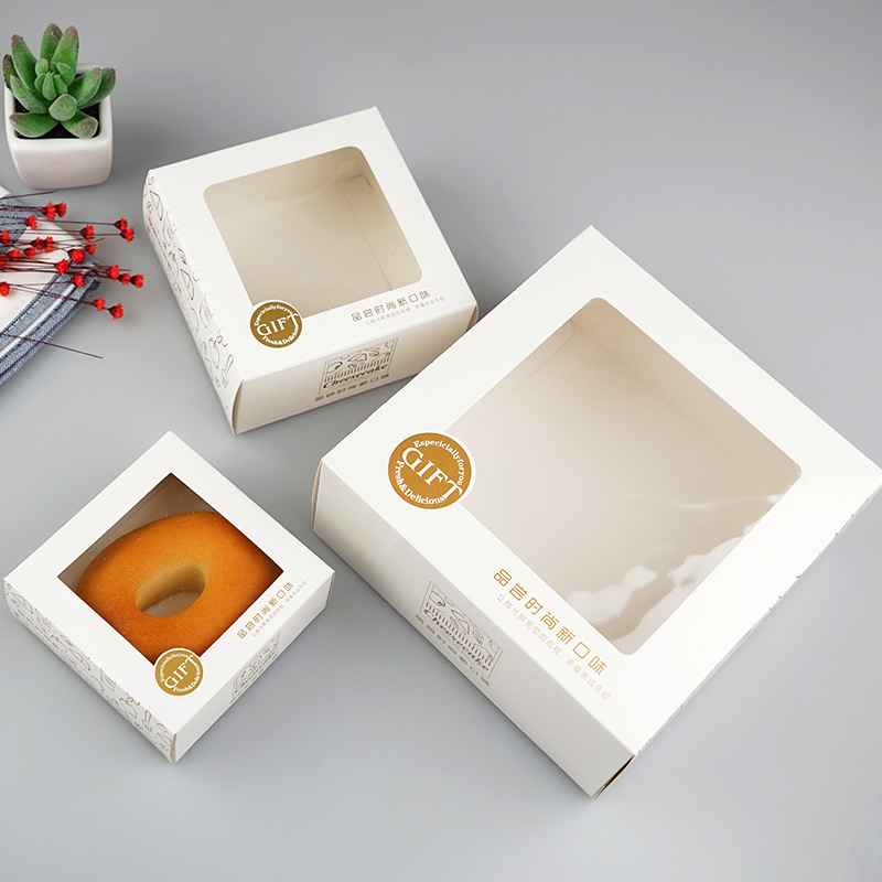 Dessert-Verpackung Lebensmittelqualität Handwerk Paper Box