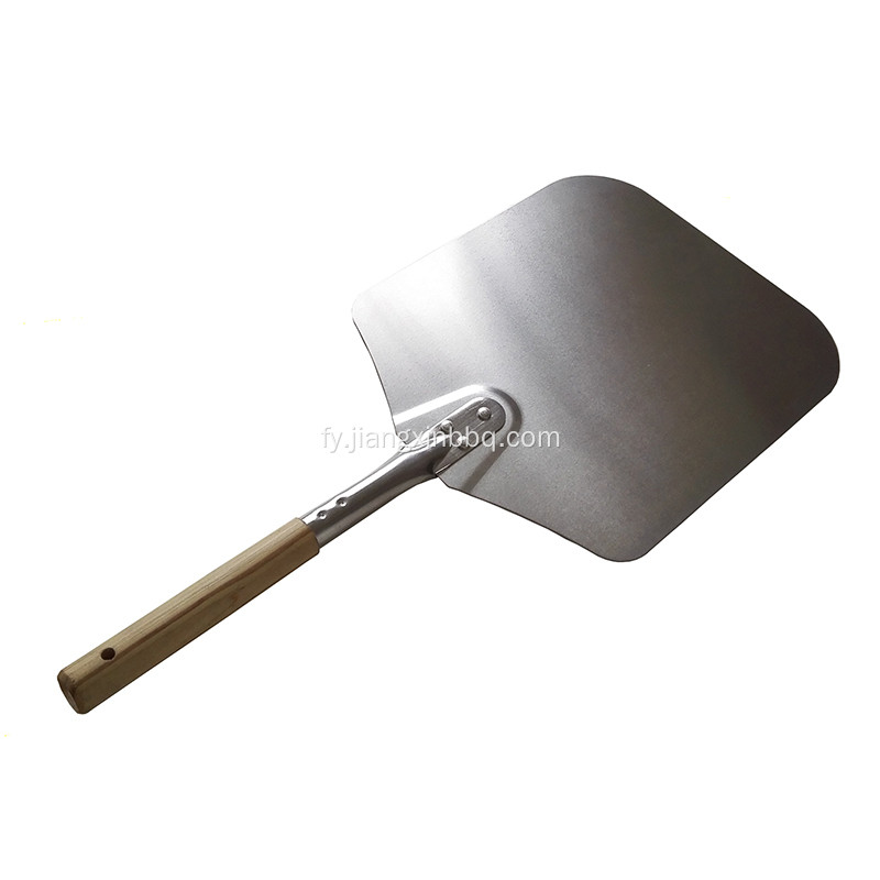 14 inch aluminium pizza shovel mei houten handgreep
