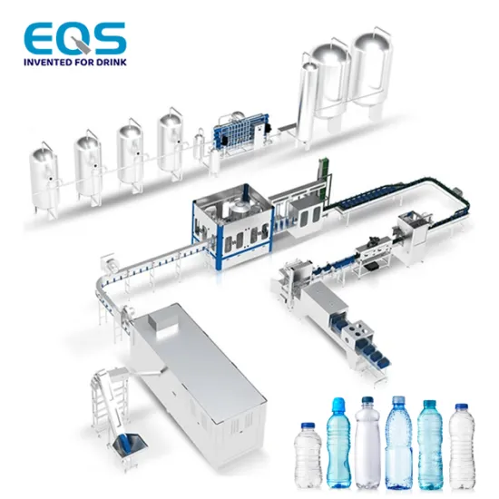 Automatic Production Plant Line: Water Filling and Capping Machines