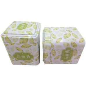 Square Metal Tea Tin Box