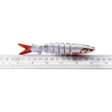 12 Color Bass Pike Trout Hard Plastic Multi-Jointed Swimming Fishing Lure for Freshwater