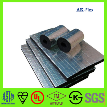 High temperature aluminum foil foam heat insulation rubber sheet