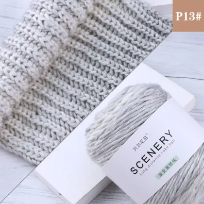 Ready-to-Ship Lana Para Tejer Merino Wool Yarn in Fancy Cake Style: Perfect for Crocheting