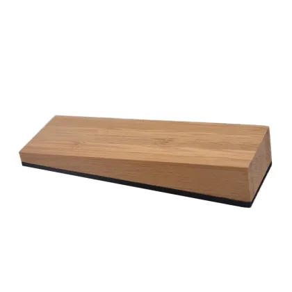 Wooden Bamboo Triangle Door Stop with EVA Wedge