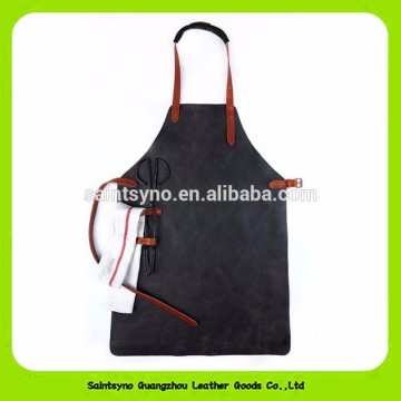 16023 New design design leather cooking apron