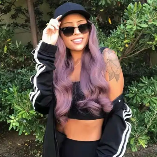 Straight Baseball Hat Wig for Women Girls Long Synthetic Hair Extensions with Hat Pure/Ombre Weaving Cap Wig