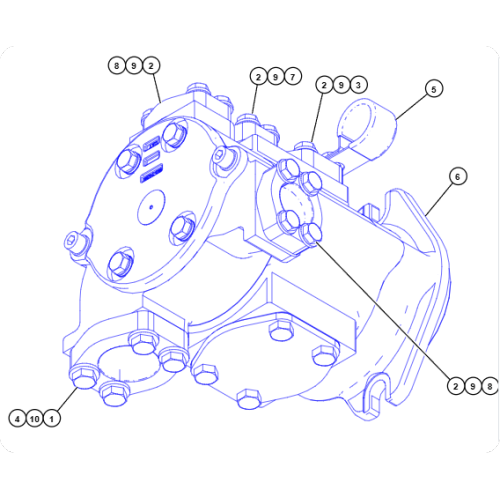 Bulldozer D6R Gear Pump 428-9024/4289024