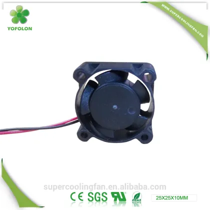 25x25x10mm Micro axial fan, 5V 12V CPU cooling fan