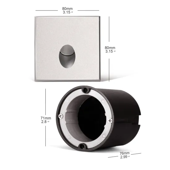 LED Waterproof IP65 Recessed Step Lighting for Home and Outdoor