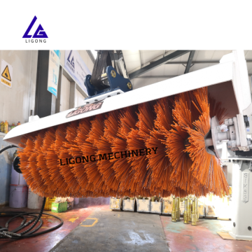 JD160 EX120 ZX160 Rotary Fırça Süpürge Süpürücü Ekskavatör Yolu Süpürücü 39inch